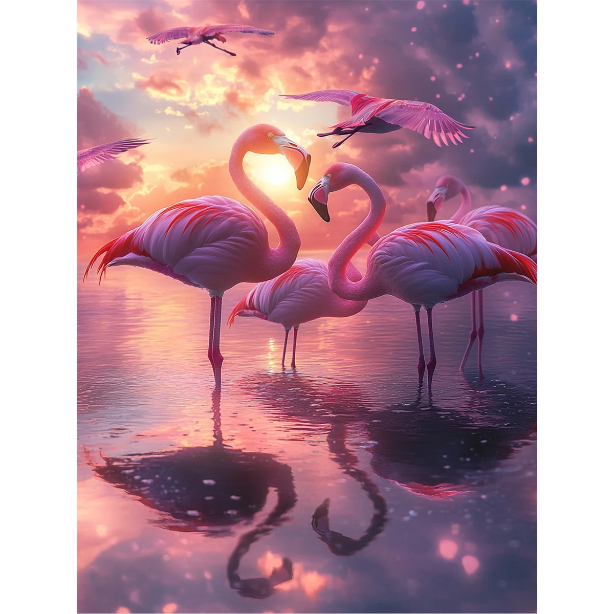 2D flat Easy Install Diamond Wall Art, simple mounting decor, user-friendly holiday gift, handy souvenir, effortless ornament and practical present for all users