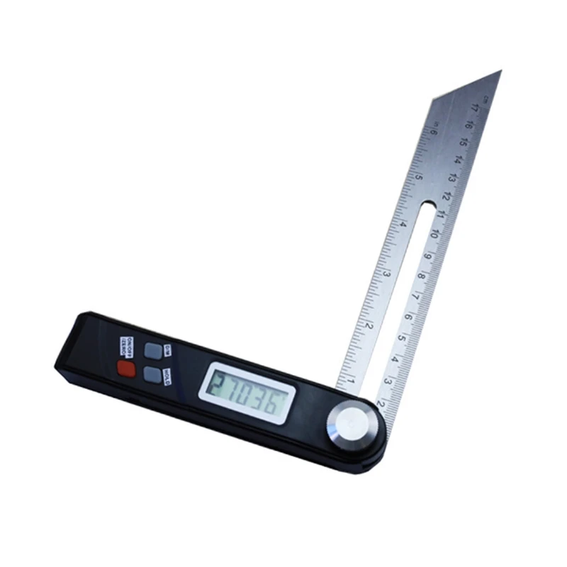 

17cm Digital Display Square 360 Degree Woodworking Measuring Ruler Tools