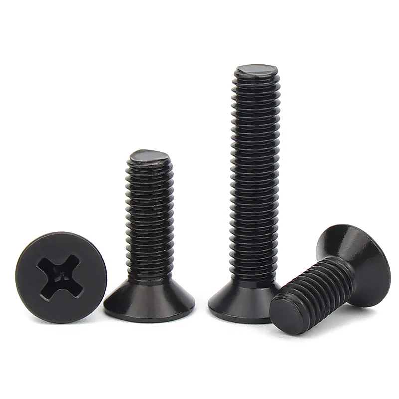 50pcs Countersunk Falt Head Phillips Screw M1.2 M1.4 M1.6 M1.7 M2 M2.5 M3 M4 M5 Carbon Steel Laptop Screw for Lenovo Samsung