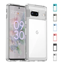 Funda para Google Pixel 7, carcasa transparente a prueba de golpes, multicolor, 7, 8 Pro, 7A