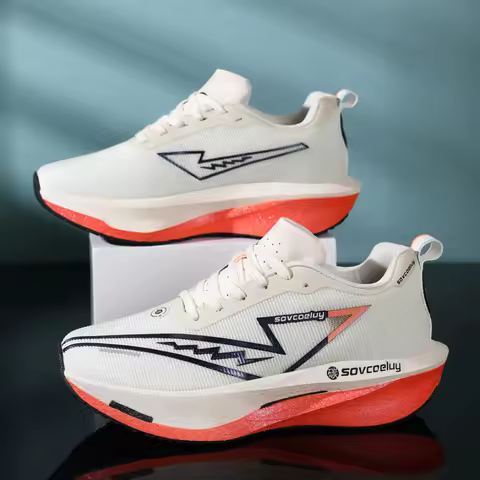 Running Shoes Carbon Board Speciality Marathon Men Sports Breathable Lightweight Women's Comfortable Athletic Nonskid Sneakers