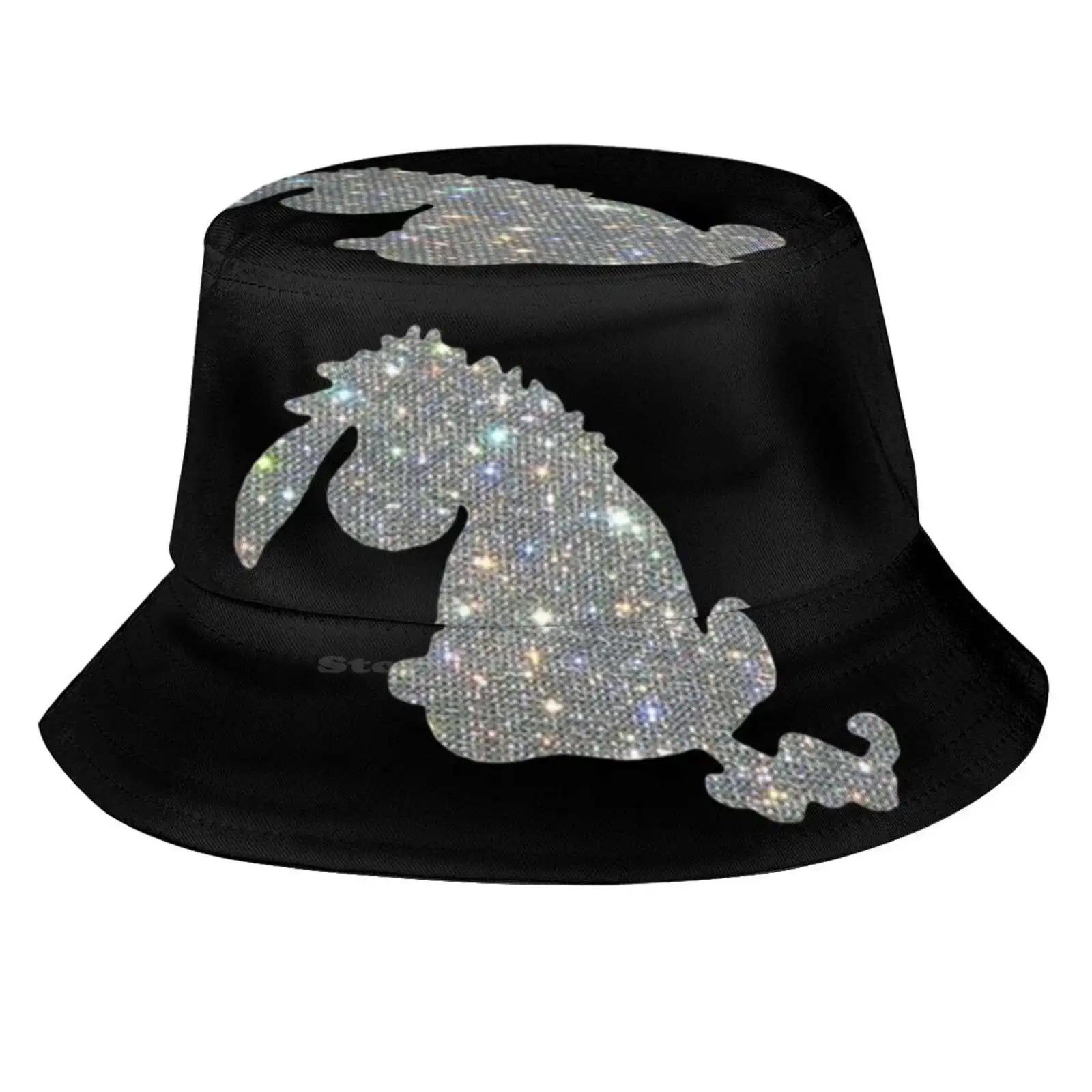 Sparkle Donkey Sun Cap Fisherman Hat Bucket Hats Winnie The Tigger Christopher Robin Cute Bear Cartoon Honey Donkey Character