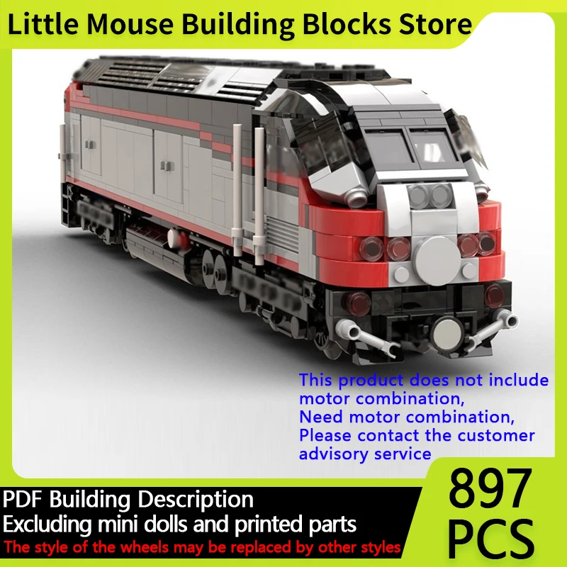 

City Car Model MOC Building Bricks MP36PH Diesel Locomotive Modular Technology Gifts Holiday Assemble Children Toys Suit