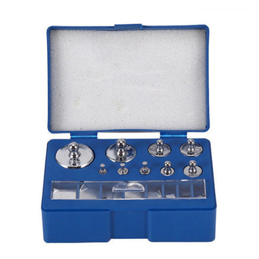 17Pcs 10mg-100g Laboratory Chrome Plating Calibration Gram Scale Weights Set for Digital Scale Balance Scale Calibration Weights