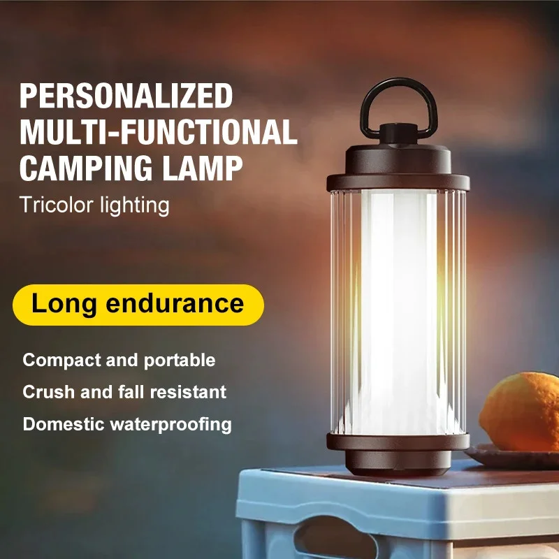 Outdoor Camping Emergency Lights 5 Kinds of Lights Adjustable Ceiling Can Be Connected with The Bracket Type-C Charging.