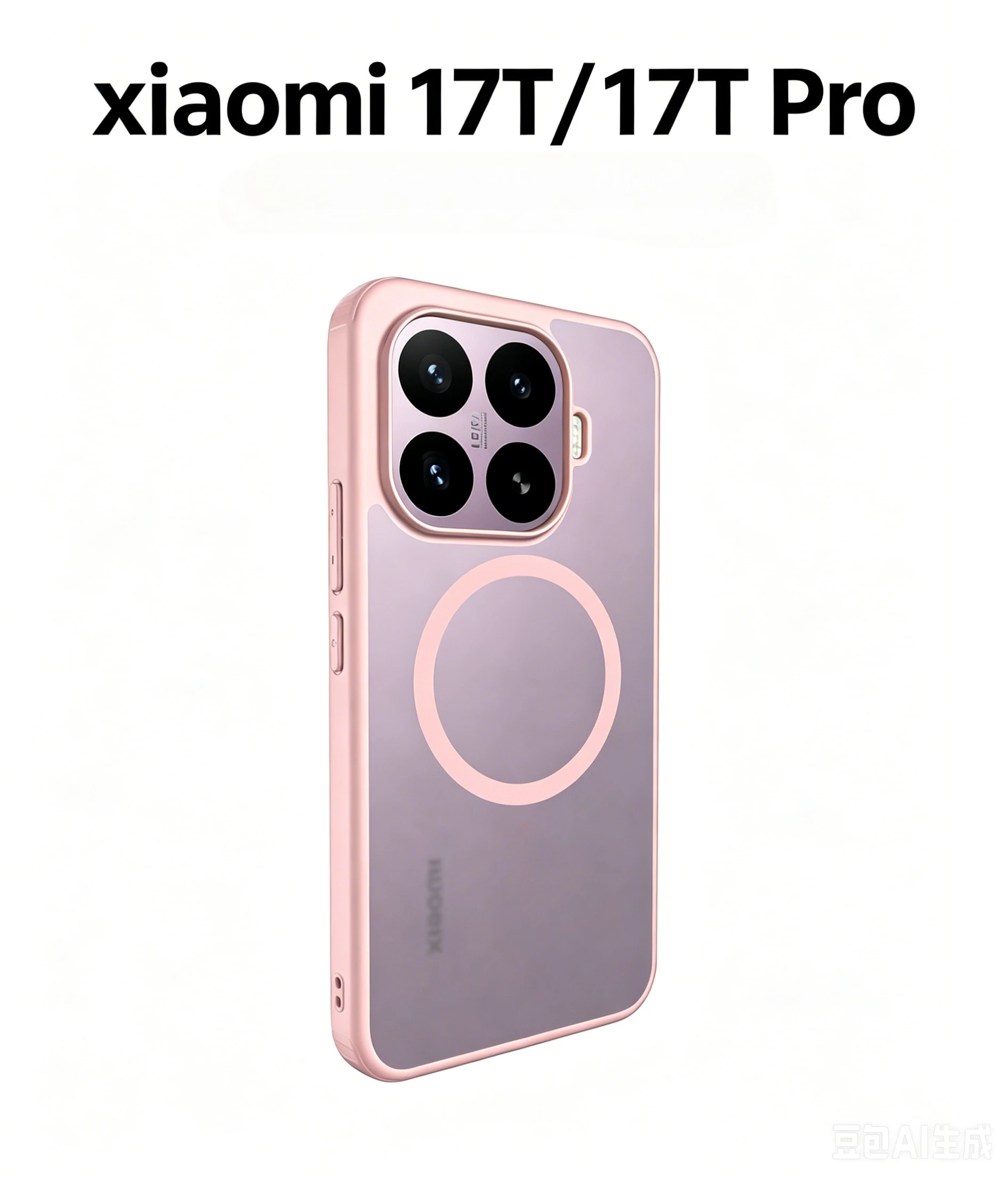 Coque magnétique antichoc transparente rigide pour Xiaomi 17T / 17T Pro, protection antichoc pour Xiaomi 17T Pro Mi17T