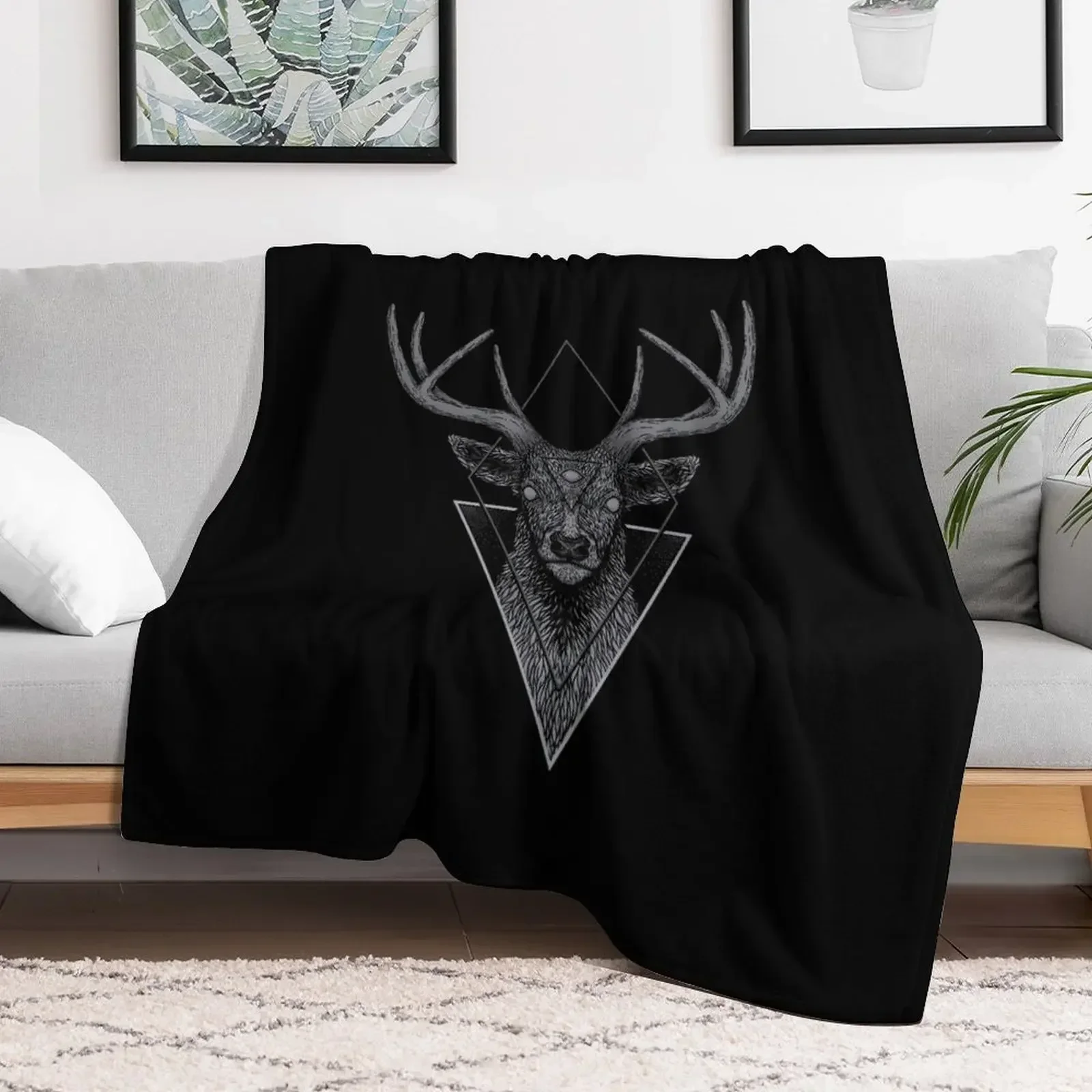 

Dark Deer Throw Blanket Luxury Brand Soft Plaid warm winter Blankets Plaid on the sofa Decorative Sofa Custom Blankets