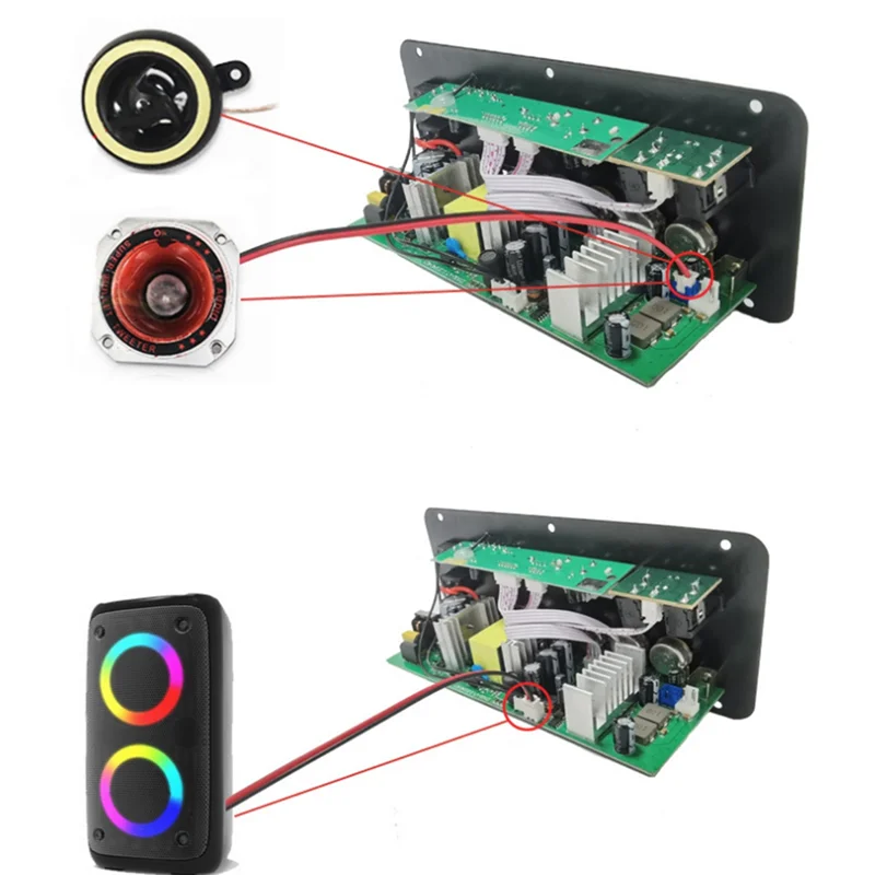 A10R D100W Bluetooth Amplifier Board With Optical Audio Input Hifi Karaoke Amplifier Home/Car Amplifier Board