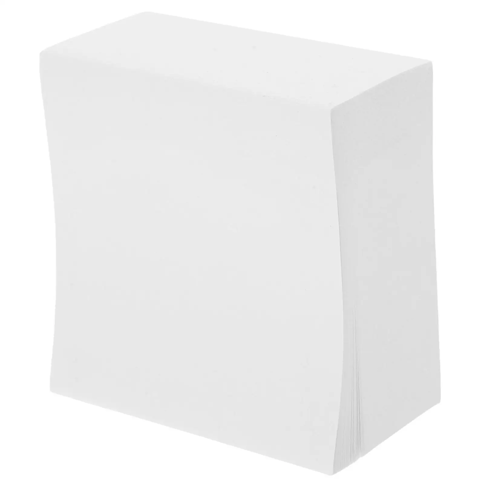 400 Uds. Bloc de notas cuadrado blanco no pegajoso notas rasgadas papel ganizer recarga superficie de escritura suave nota no adhesiva