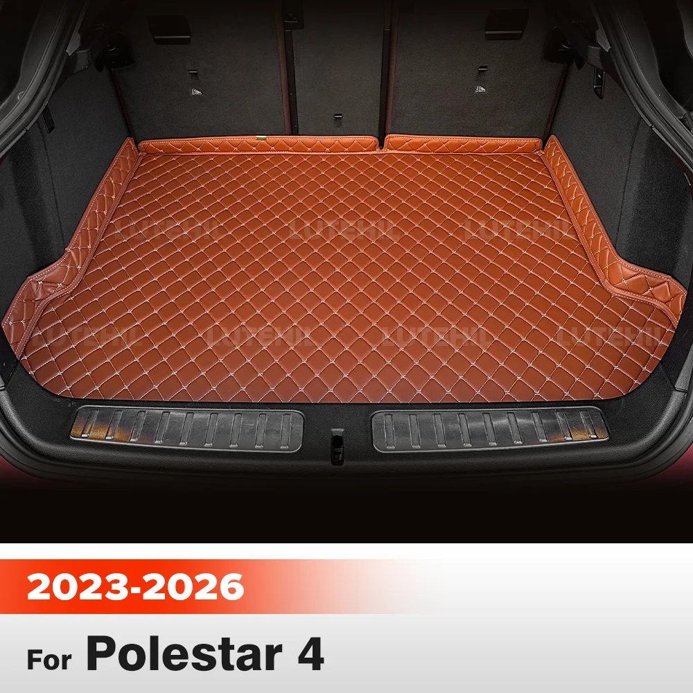 

Для Polestar 4 2023 2024 2025 2026 коврик для багажника автомобиля подкладка для багажника защитная накладка внутренняя защита аксессуары ковер на заказ