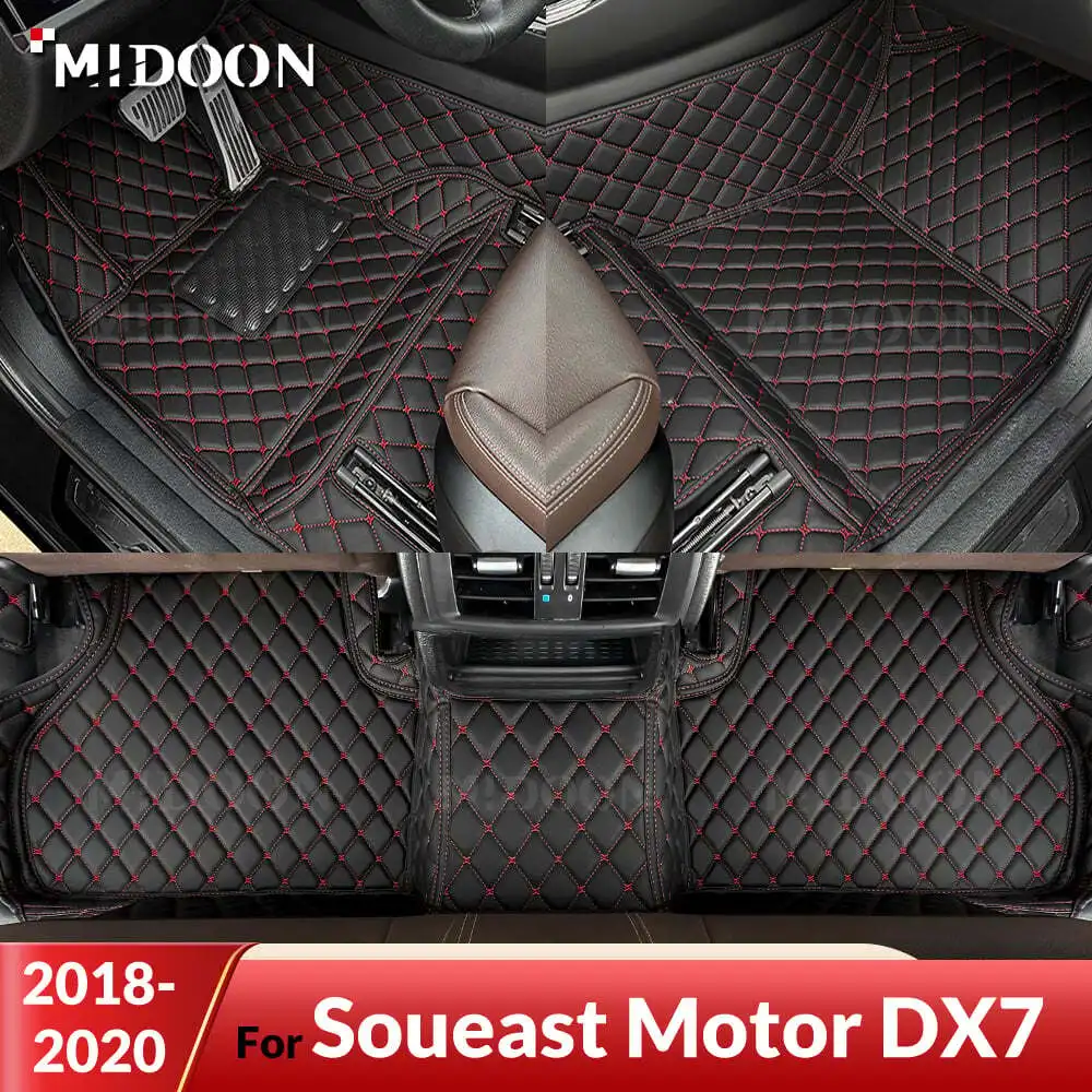 

MIDOON Car Floor Mats For Soueast Motor DX7 2018 2019 2020 Custom Auto Foot Pads Automobile Carpet Cover Interior Accessories