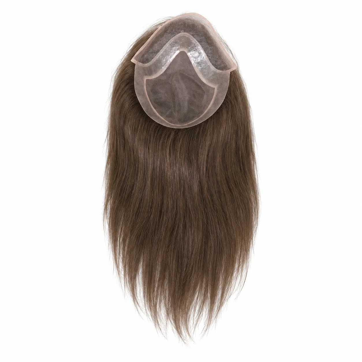 Men's 13 Inch European Human Hair Toupee French Lace Front Mono PU Base 130% Density for Hair Loss Solutions