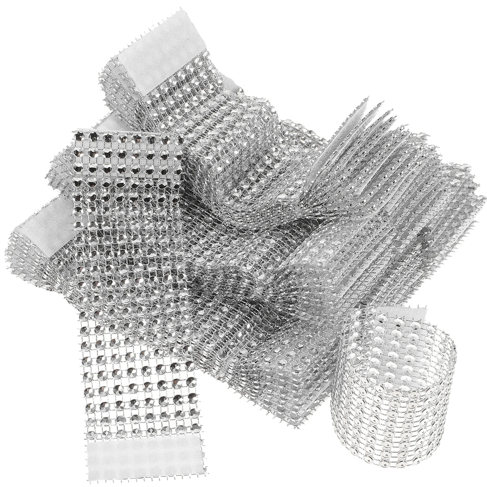 

60Pcs Napkin Rings Crystal Decorative Rhinestone Holders Wedding Party Prom Birthday Table Decor Crystal Napkin Rings