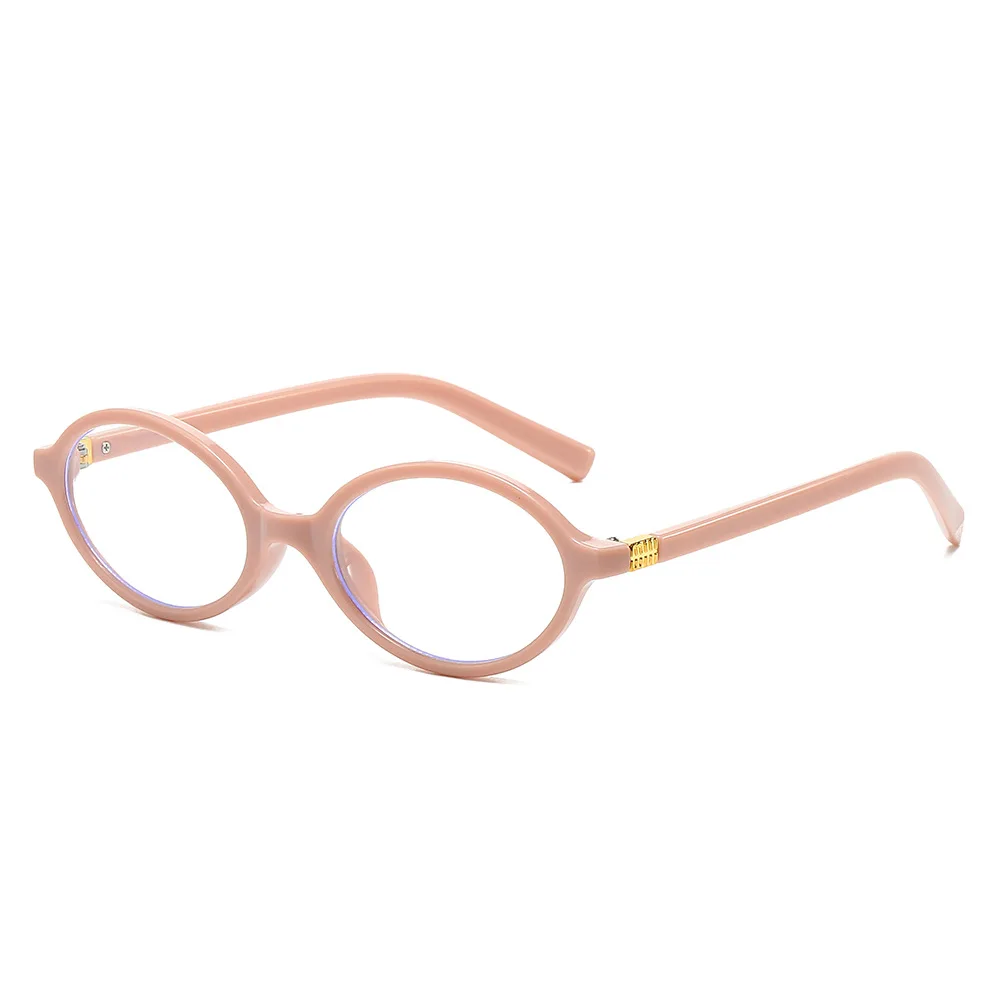 Fashion Small Oval Glasses Frame Women Anti Blue Light Ins Popular Blue Light Blocking Eyeglasses Ladies image 5