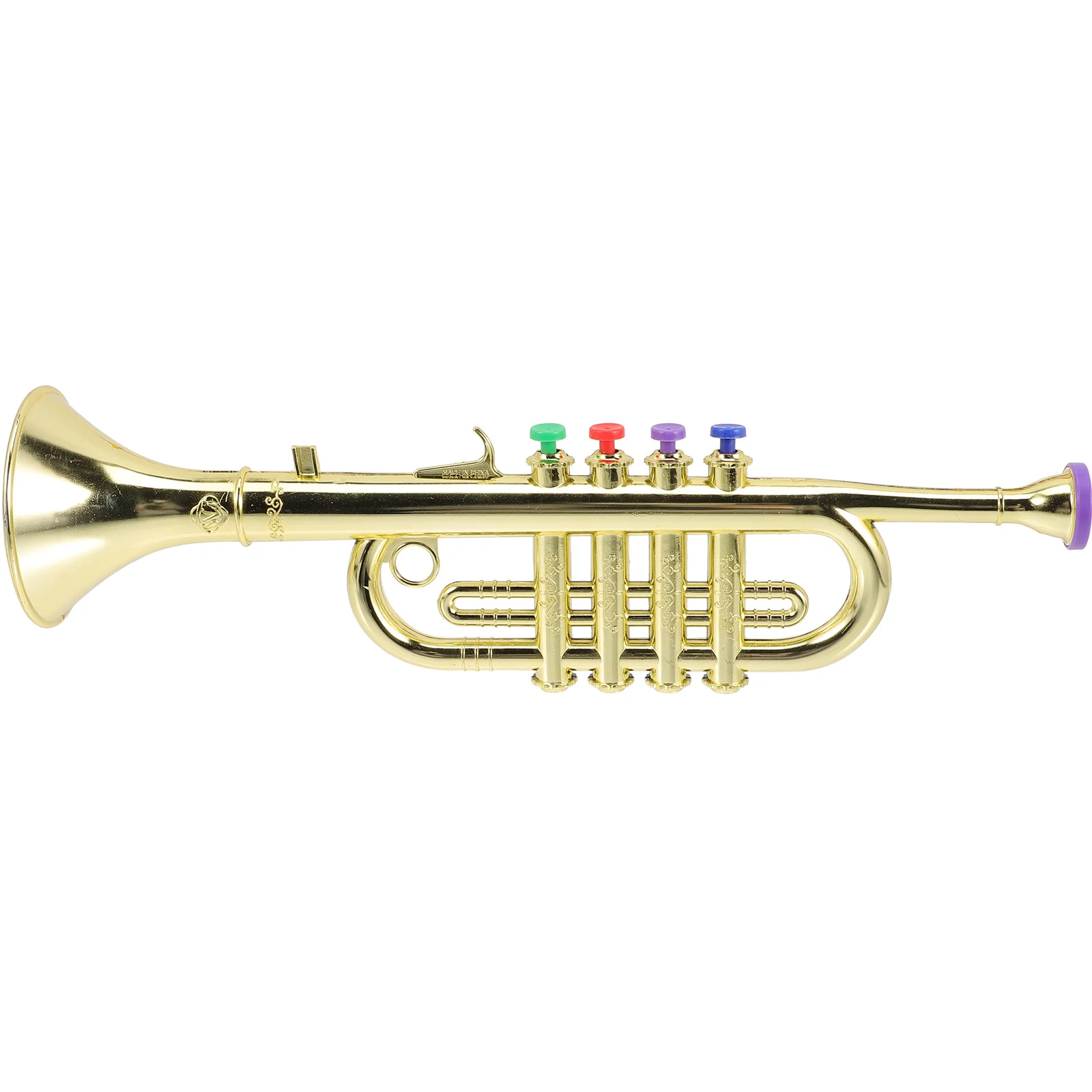 Portable Trumpet Toy Simulated Instruments Educational Plaything Kid Stage Performance Prop Abs Musical