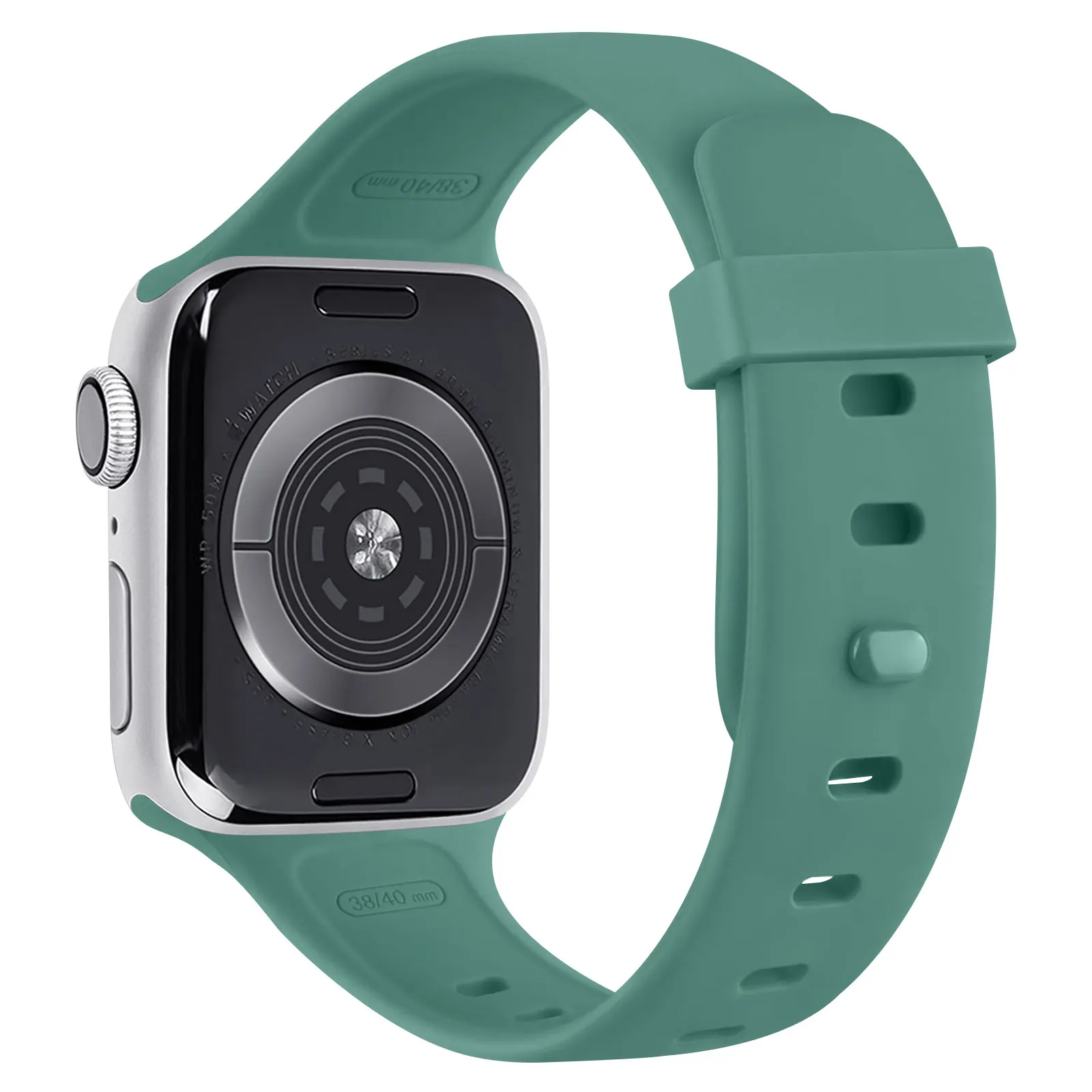 6pcs/lot Silicone Strap For Apple Watch series 7 6 5 4 3 2 1 SE Bracelet Watchband For iWatch 38mm 42mm 44mm 45mm 41mm 40mm