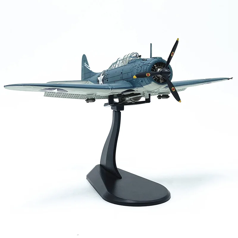 Diecast 1:72 Scale American SBD-3 Best Fighter Original Finished Alloy Airplane Model Simulation Static Collectible Toy Gift