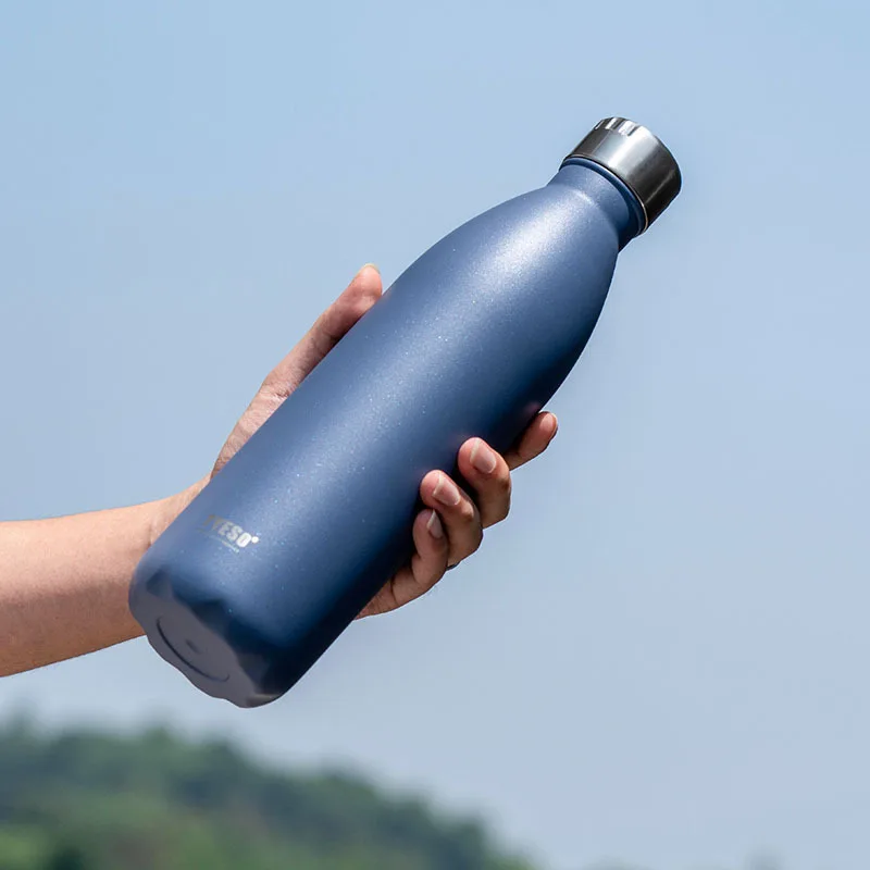 750ml/1000ML Stainless Steel Water Bottle Insulated Cola Shape Sports Kettle Cold & Hot Retention Vacuum Tumbler Portable