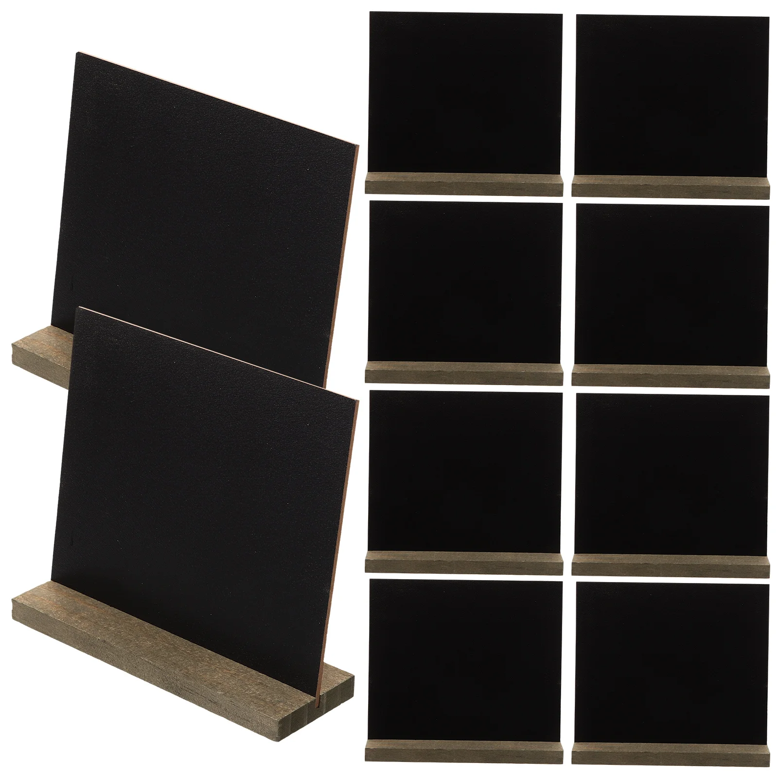 10 stuks Mini Schoolbord Set Houten Prikbord voor Keuken Kantoor Klas DIY Krijtbord Decor Creatieve Kamer Accessoire