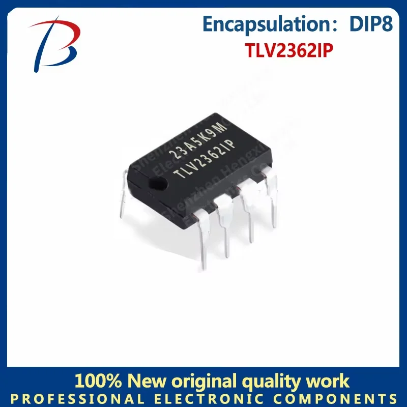 10pcs TLV2362IP Operational amplifier In-line DIP8 Silkscreen TLV2362IP