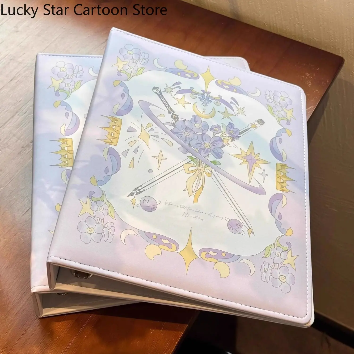 أنيمي الطرفية Xavier Love and Deepspace تأثيري الكرتون A5 بطاقة جلدية كتاب بطاقة صغيرة تخزين ألبوم هدية عيد ميلاد