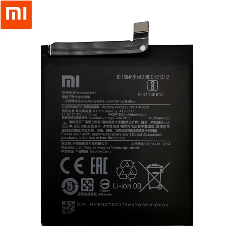 100% Original New High Quality Xiao Mi BM4T Replacement Phone Battery For Redmi 10X Pro 5G 4520mAh Batteries Bateria