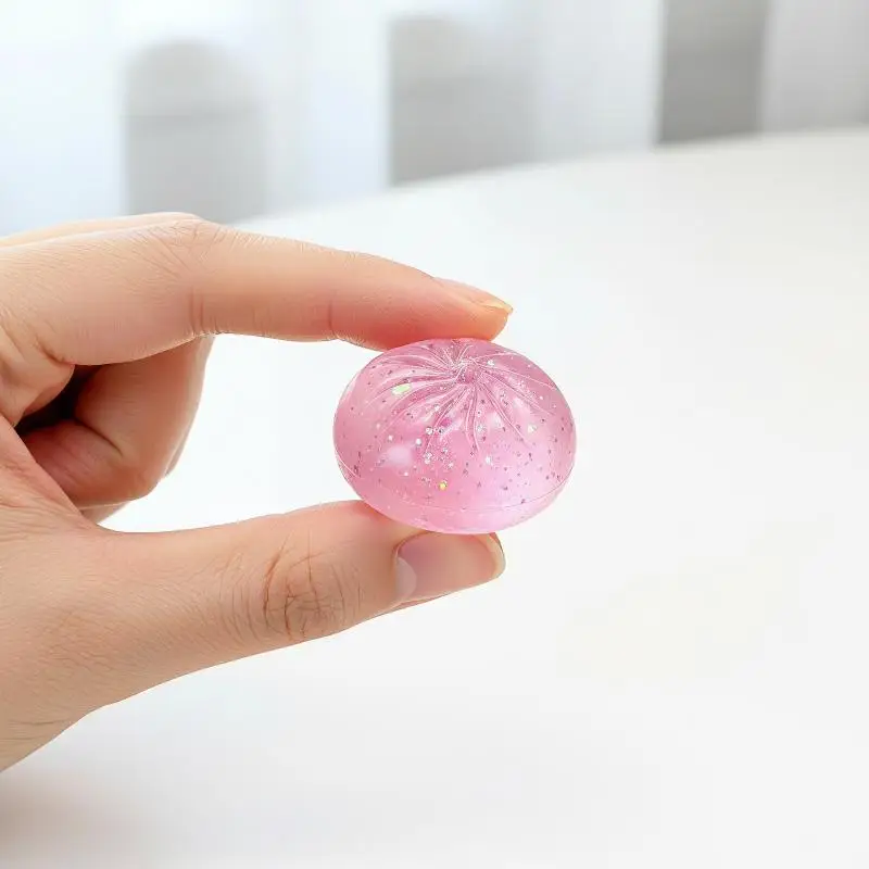 Venting Office Prank Toy, Slow Rebound, Fun Gift Crystal Bun Cute Mini Soup Dumpling Shaped Stress-relief Squeeze Toy