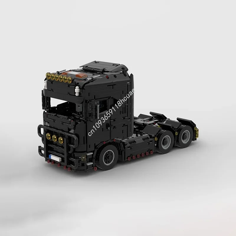 1933pcs MOC Trailer Cargo Hopper 1 Manual Model Building Blocks Architecture Assemble Toys Creative Festival Gifts Idea