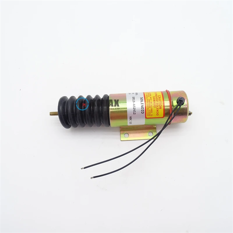 For D513-A32V12 High Quality Flame Shutdown Solenoid Valve 12V 24V Diesel Excavator Engine Parts 2001-12E2U1