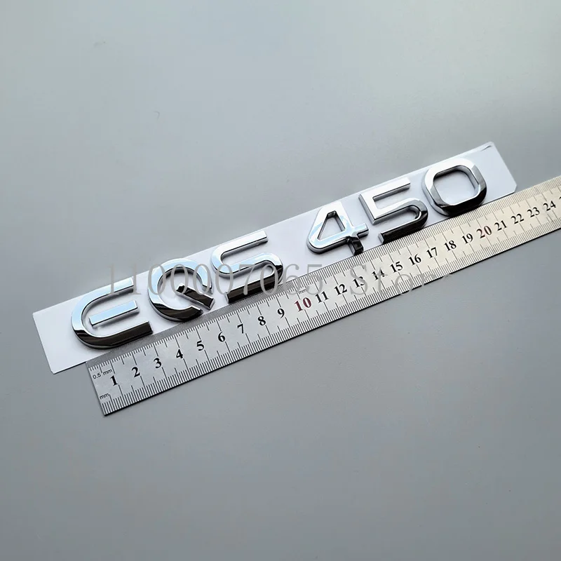 2020 New Energy Car ABS Emblem EQA300 EQB260 EQB350 EQC400 EQE350+ EQE53 EQS450+ EQS53 4matic Car Trunk Nameplate Logo Sticker