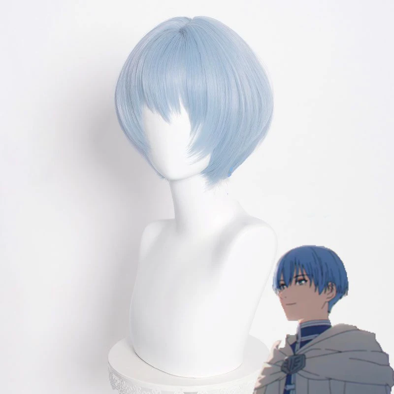 Himmel Anime modélisation cheveux courts balle homme vêtements Match Simulation Bob coupe de cheveux Anime Frieren au-delà du voyage fin rôle perruque