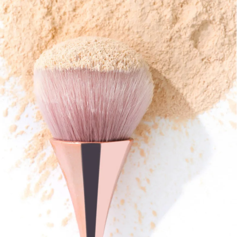 Rose Gold Powder Blush Brush Professional Make Up Brush Large Cosmetic Face Cont Cosmetic Face Cont Brocha Colorete Make Up Tool