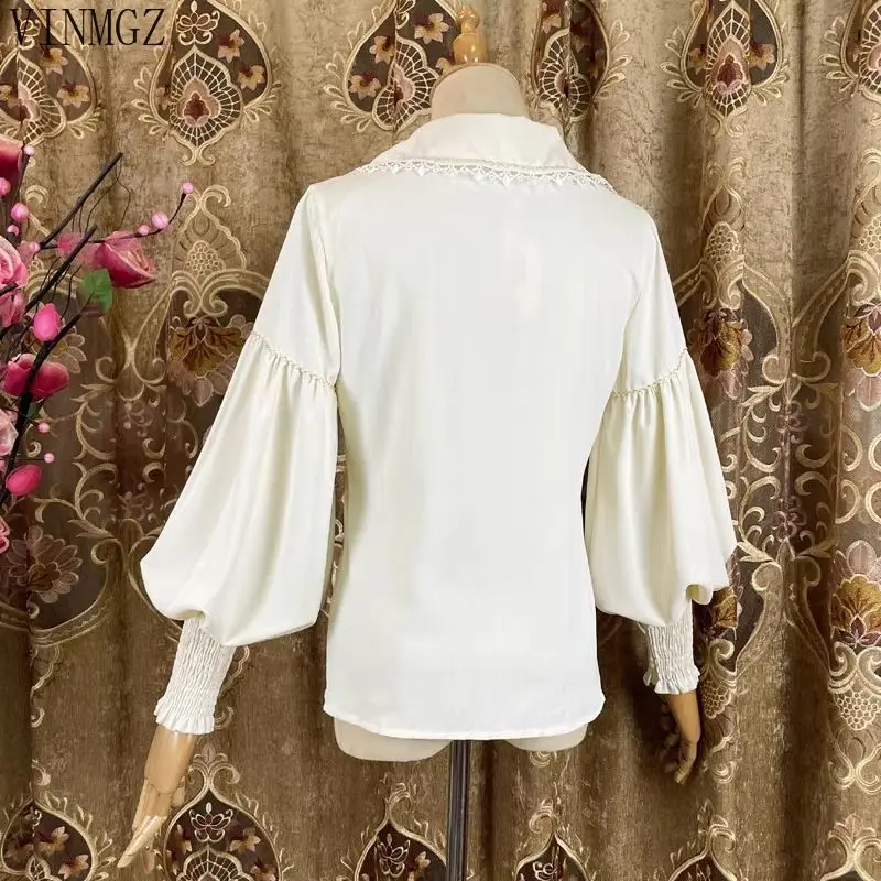 Original lolita dress, sweet doll collar, long-sleeved shirt, retro lamb leg sleeve, new autumn and winter Lolita.