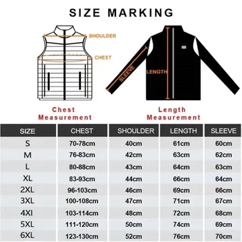 21 Areas Heated Jacket Men Warm Vest USB Self Heating Jacket Women Heated Coat Ski Camping Hiking Winter Cotton Clothes Washed 2