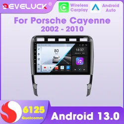 2 Din Android 13 Car Radio for Porsche Cayenne 1 2002 - 2010 Multimedia Video Player 4G Navigation Carplay DVD Head Unit Stereo