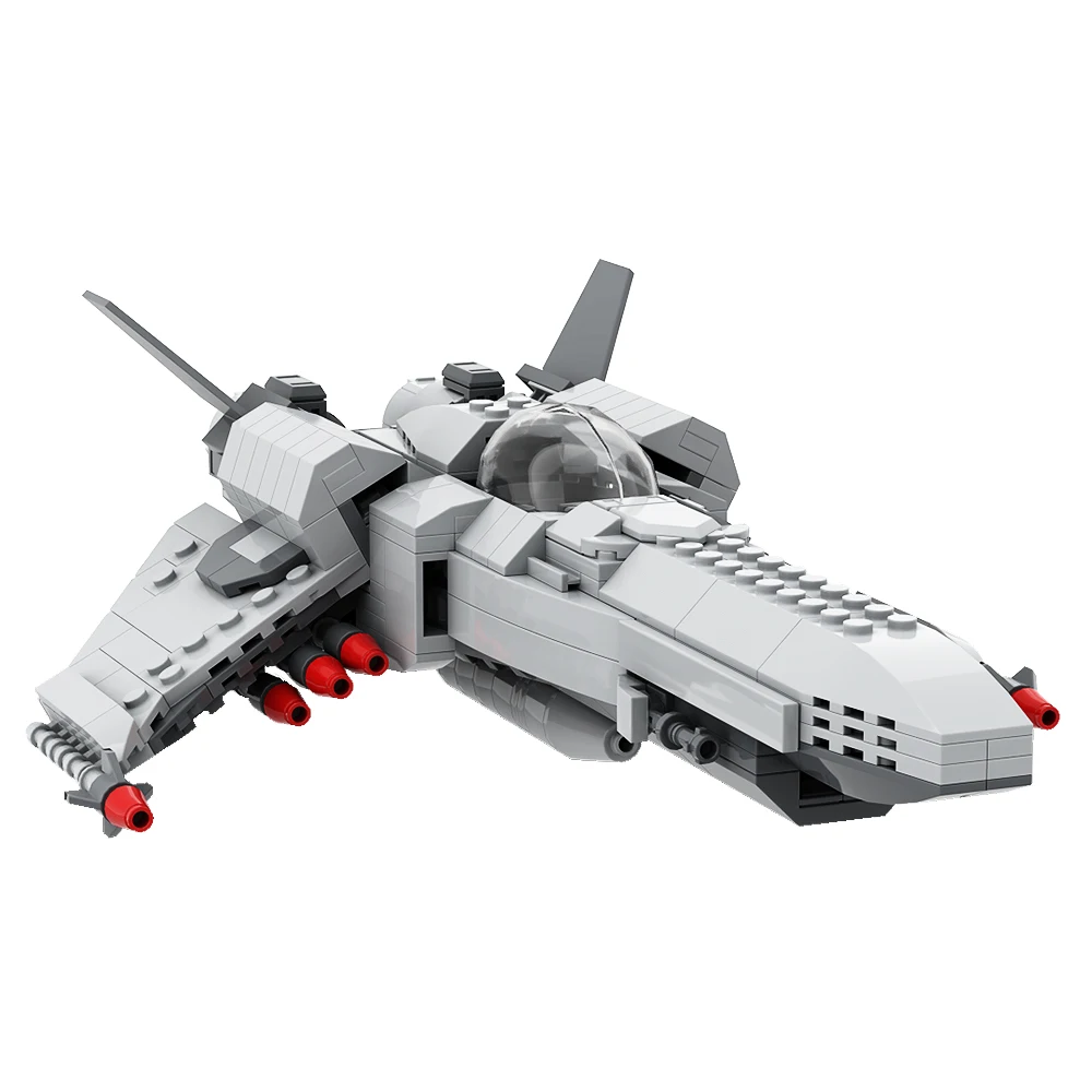 Gobricks MOC Caprican Viper (Battlestar Galactica) Bricks Schip Vliegtuigen Bouwsteen Set Educatief Speelgoed Voor Verzamelen Gift