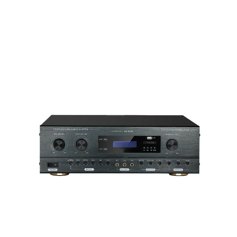 

HA-8300 Card Pack Power Amplifier Dual Reverb Karaoke Effect Adjustment Karaoke Power Amplifier 250W