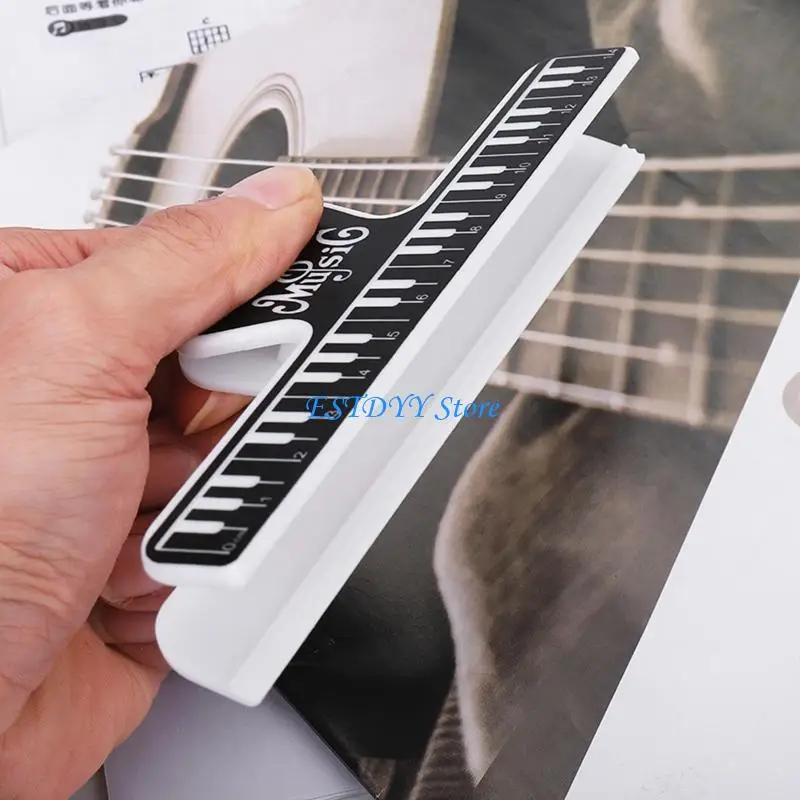 G6DE Sheet Music Clip Colors Plastic Music Book Page Note Clamp Piano Holder Music Score Fixed Spring Clip Musical Instrument