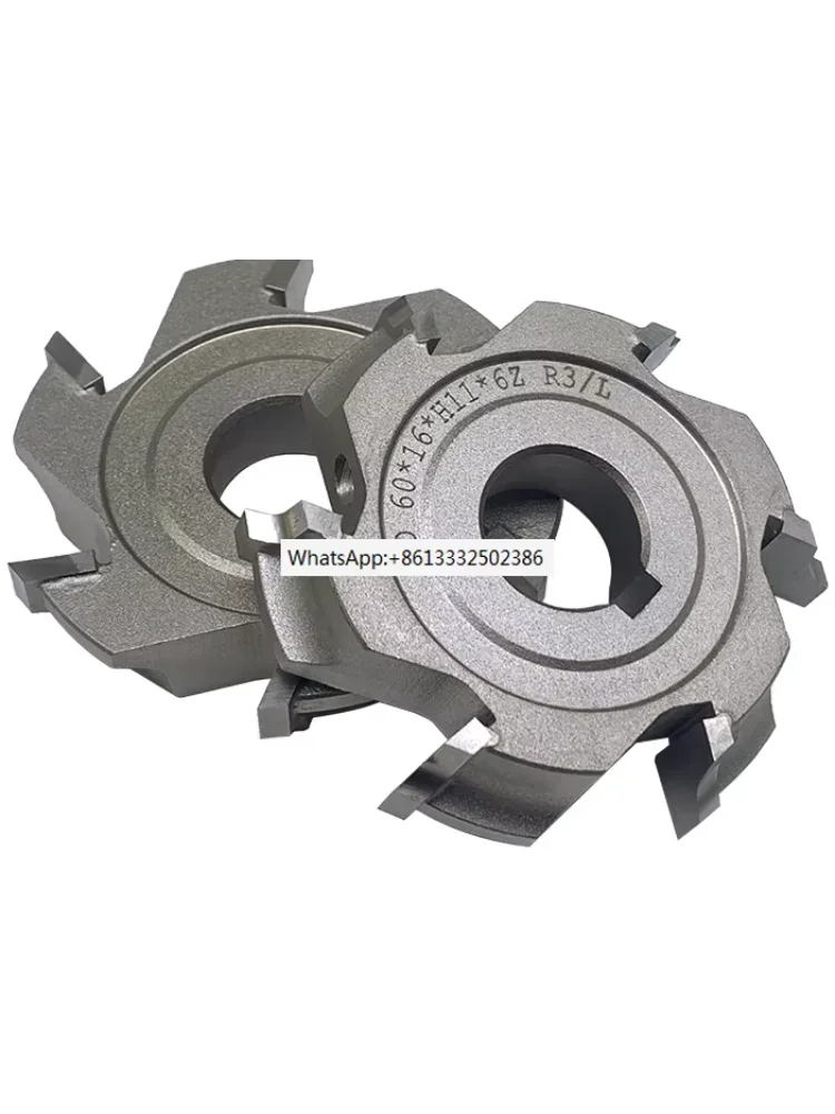 1 Pair (L+R)  Fine Trimming Cutter for Edge Banding Machine 60*16*H11*6Z-R1.5/2/3
