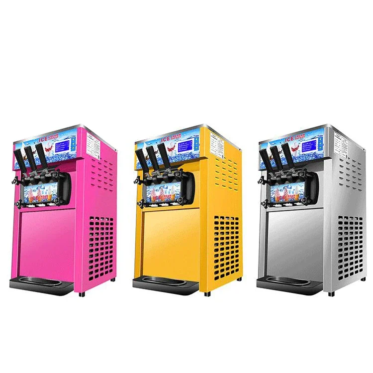 

Commercial Automated Table Top 3 Flavors Cheap Yogurt Soft Serve Ice Cream Machine Soft Ice Cream Maker