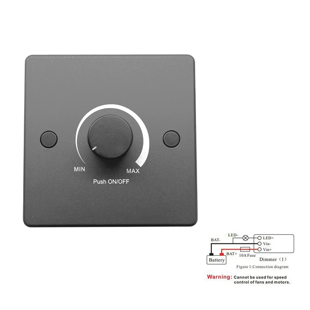 Hot sale RV Light Dimmer Light Switch Control Panel 12-24V 5A Universal PWM Dimmer Low Voltage Dimmer