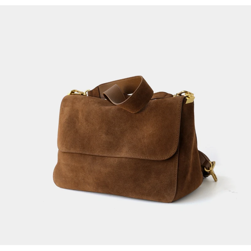 

Женская квадратная сумка подмышки из натуральной замши, роскошные дизайнерские женские элегантные сумки через плечо, кошельки с широким ремешком