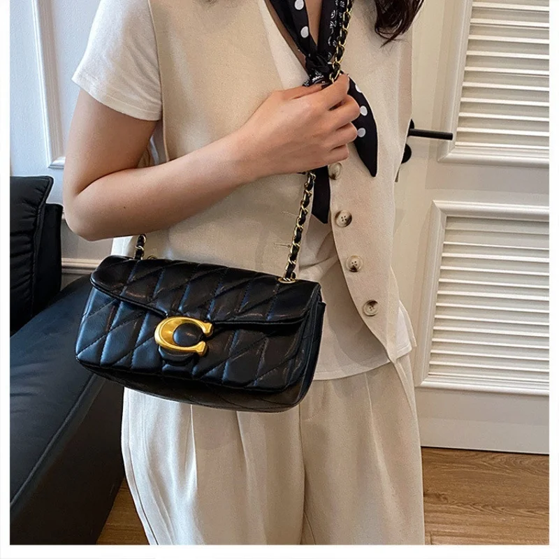 Advanced Chain Diamond Grid Bag, High-quality Women's Small Bag, Small Fragrant Style Crossbody Bag, New Bag, Shoulder Bag