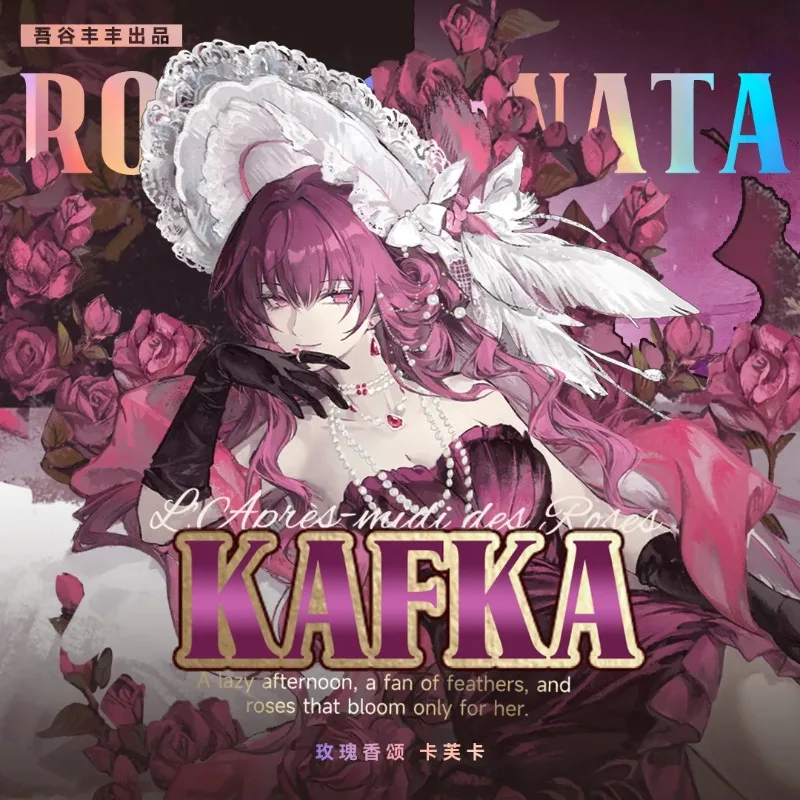 Anime Honkai: Star Rail Oval Kafka Fans Works Silver Glitter Pin Badge Cosplay Accessories for Clothes Backpack Decor Brooch Bag
