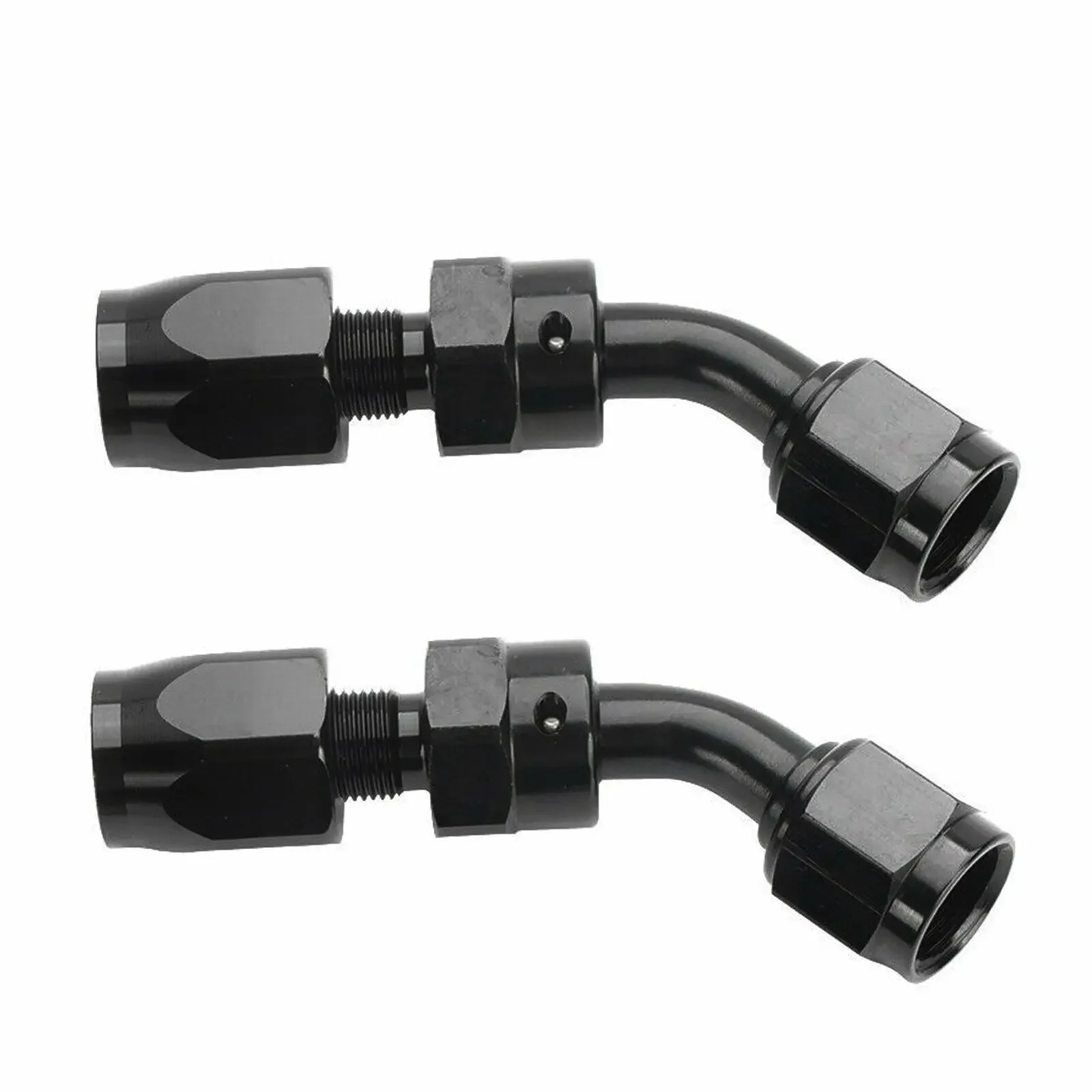 AN6 نايلون مضفر خط الوقود النفط الغاز خرطوم الوقود 6 قطعة مجموعة تركيبات النهاية الأسود TF-1014