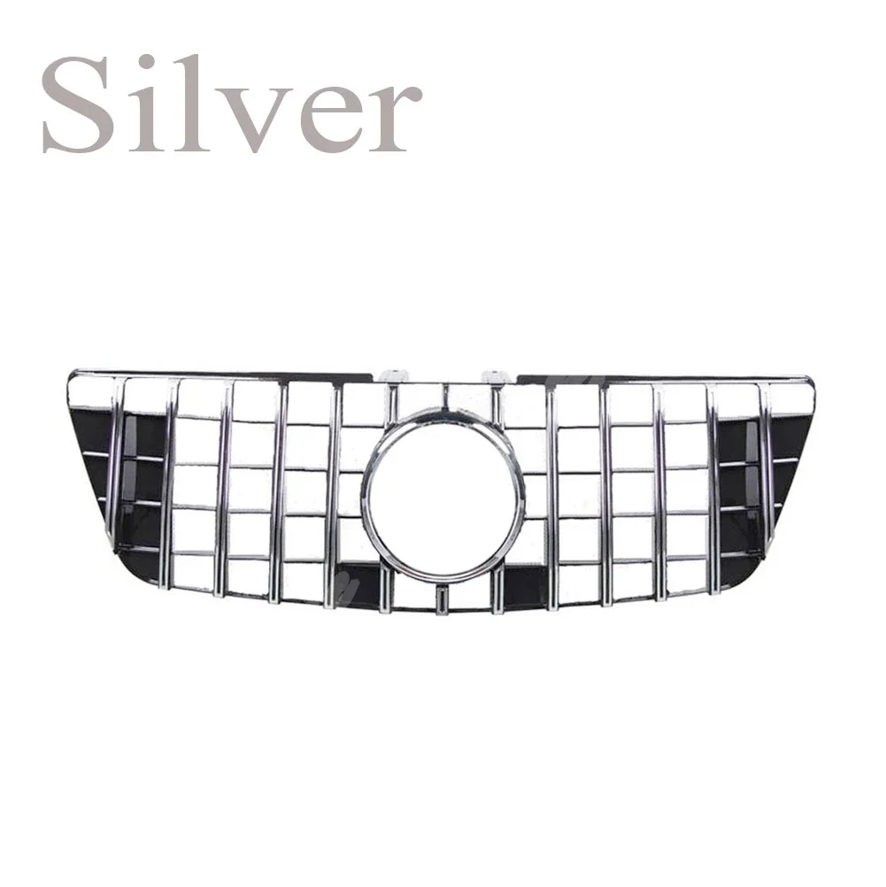 Front Racing Billet Bumper Grille Upper Cover For Mercedes-Benz W164 ML Class ML280 ML320 ML350 ML450 ML500 ML550 2009 -2011