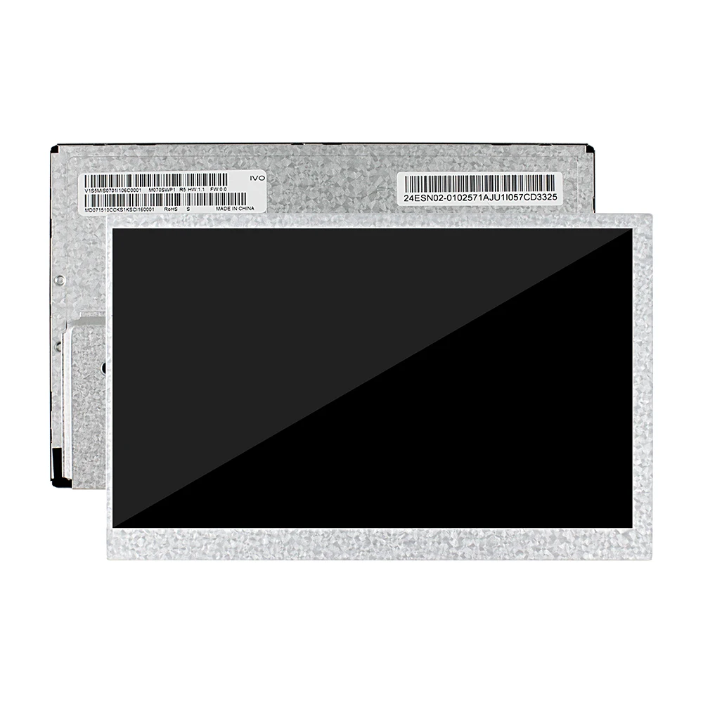 Ivo 7 Inch M070swp1 R5 Lcd-Scherm Tft Display Voor Industriële Ttl 50 Pins 350 Nits 800 × 480