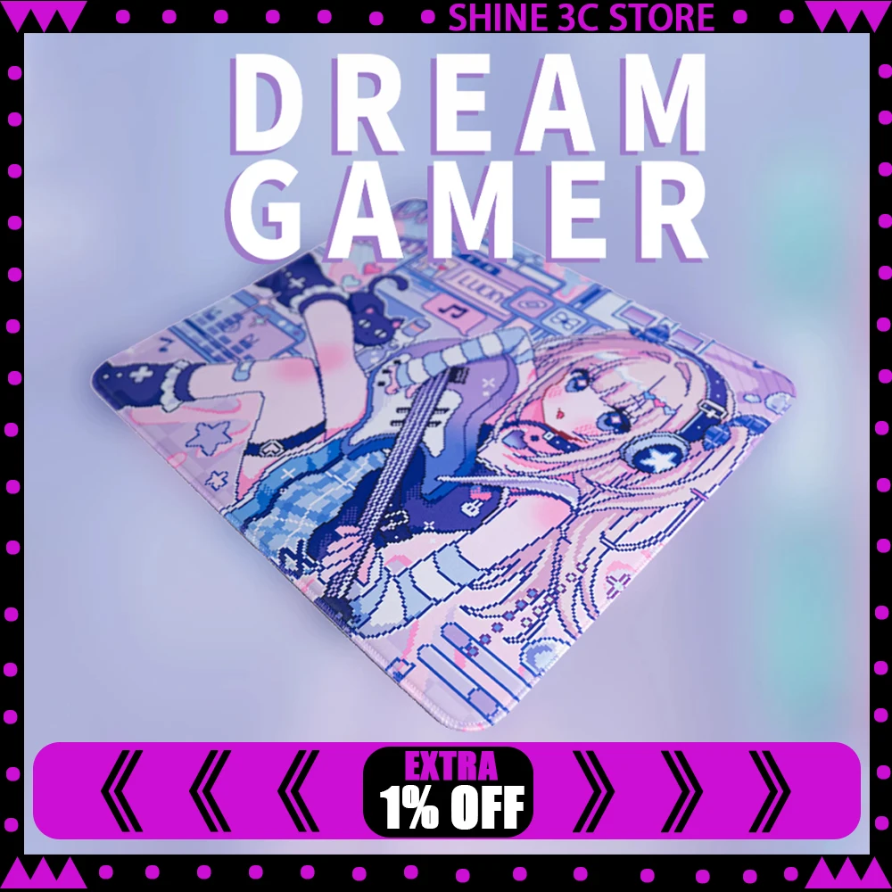 

Dream GAMER Una-V2-KON Mousepad FPS Smooth And Speed Mouse Pad Skin-Friendly Sweatproof For CSGO Valorant Pc Accessories Gifts