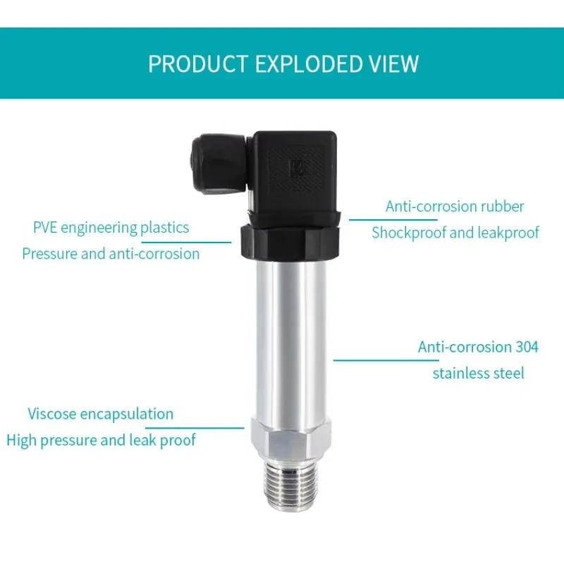 مستشعر الضغط الذكي الصناعي من Aice Tech 4-20 مللي أمبير