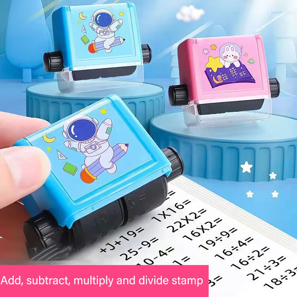 Roller Digital Teaching Stamp Multi pli zieren Addition Subtraktion Mathematik wieder verwendbare Berechnung Lern übungen innerhalb von 100